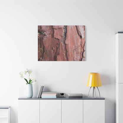 Crimson Fissures - Unique Frameless Canvas Wall Art - Art By Earth