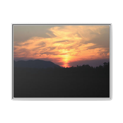 Gilded Horizon - Unique Stretched Canvas Wall Art - Art By Earth