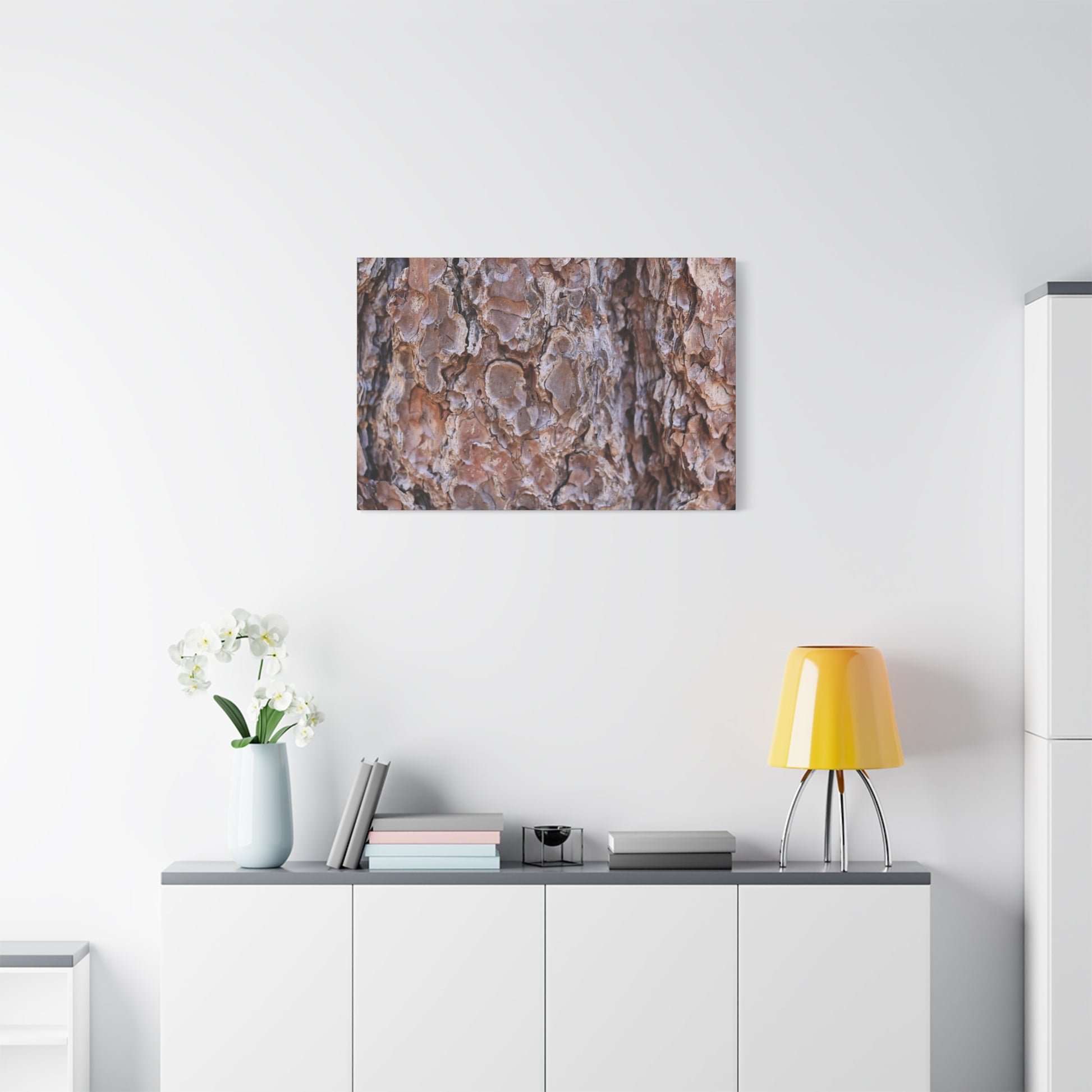 Rugged Bark Landscape - Unique Frameless Canvas Wall Art - Art By Earth