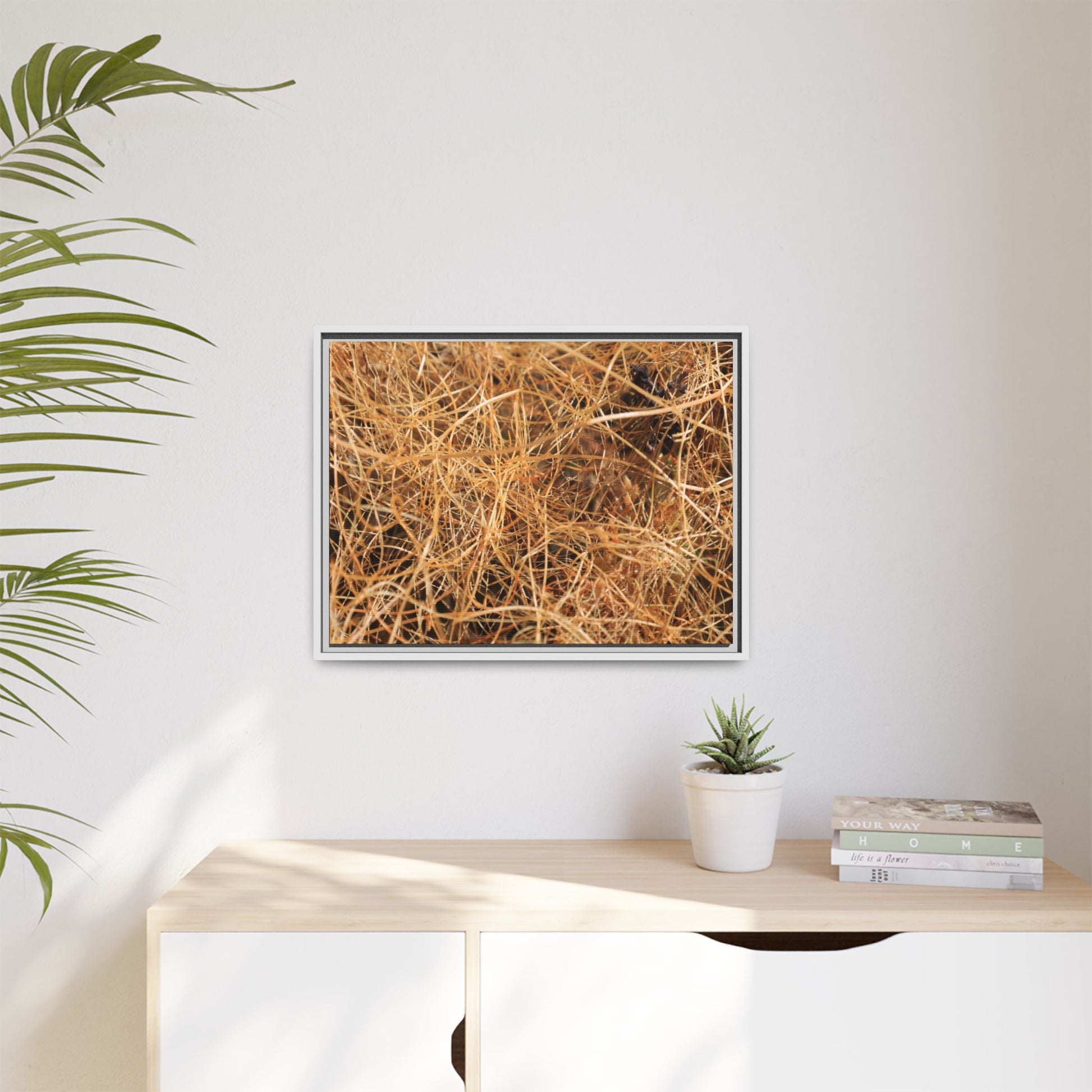 Dried Grass - Unique Stretched Canvas Wall Art - Art By Earth