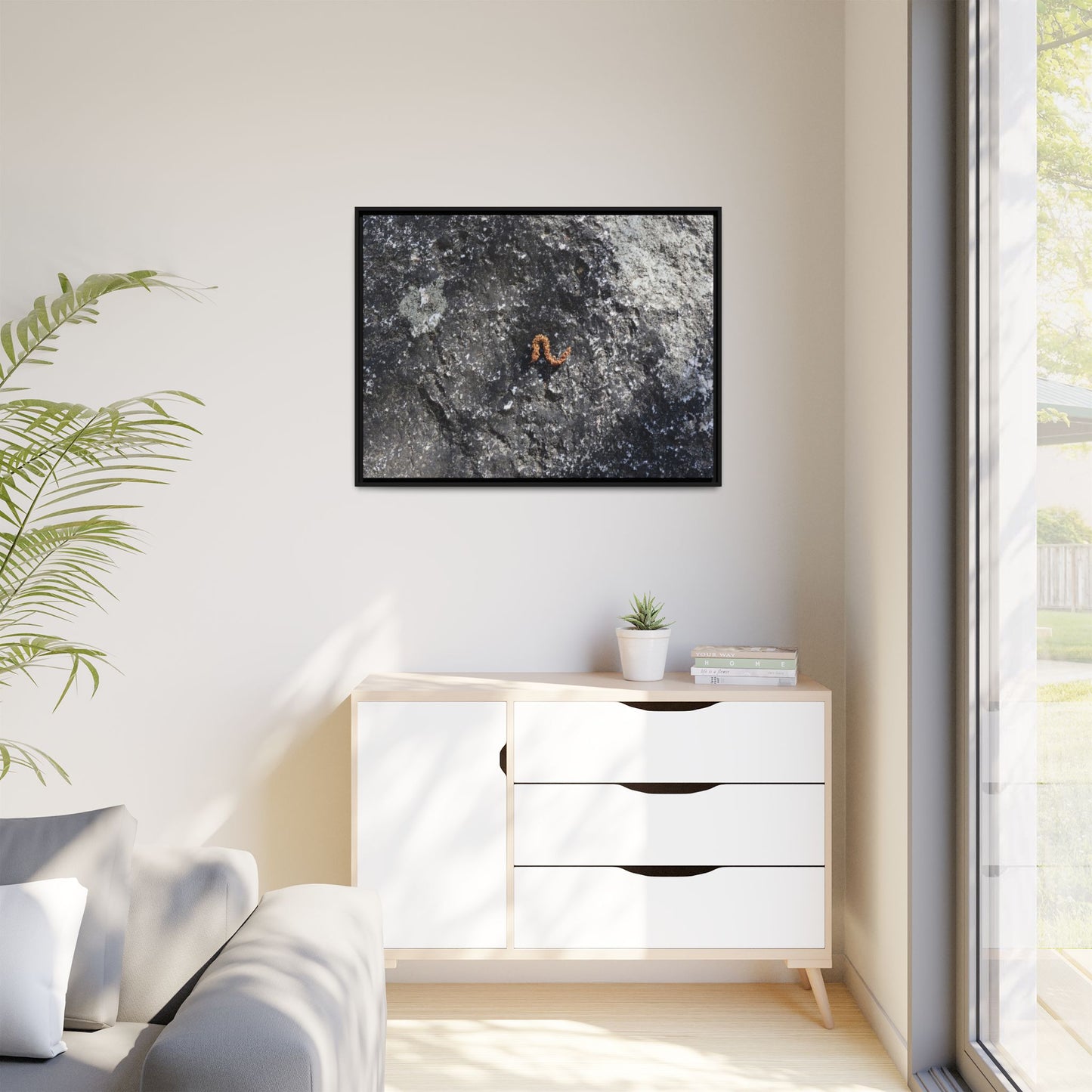 Volcanic Ash and Copper - Unique Stretched Canvas Wall Art - Art By Earth