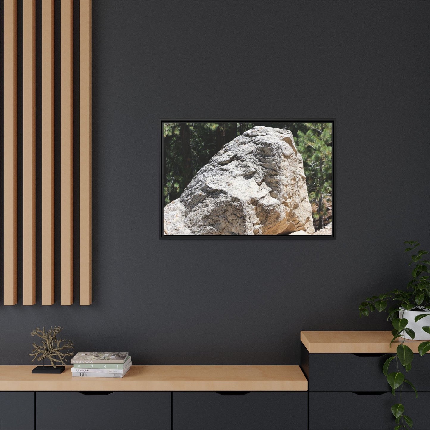Stone's Silent Whisper - Unique Stretched Canvas Wall Art - Art By Earth