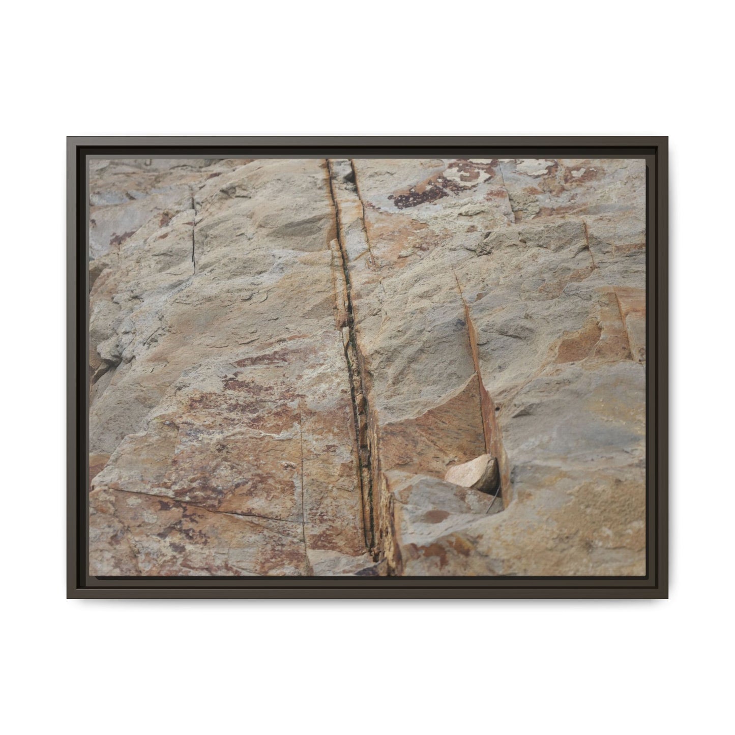 Sedimentary Symphony - Unique Stretched Canvas Wall Art - Art By Earth