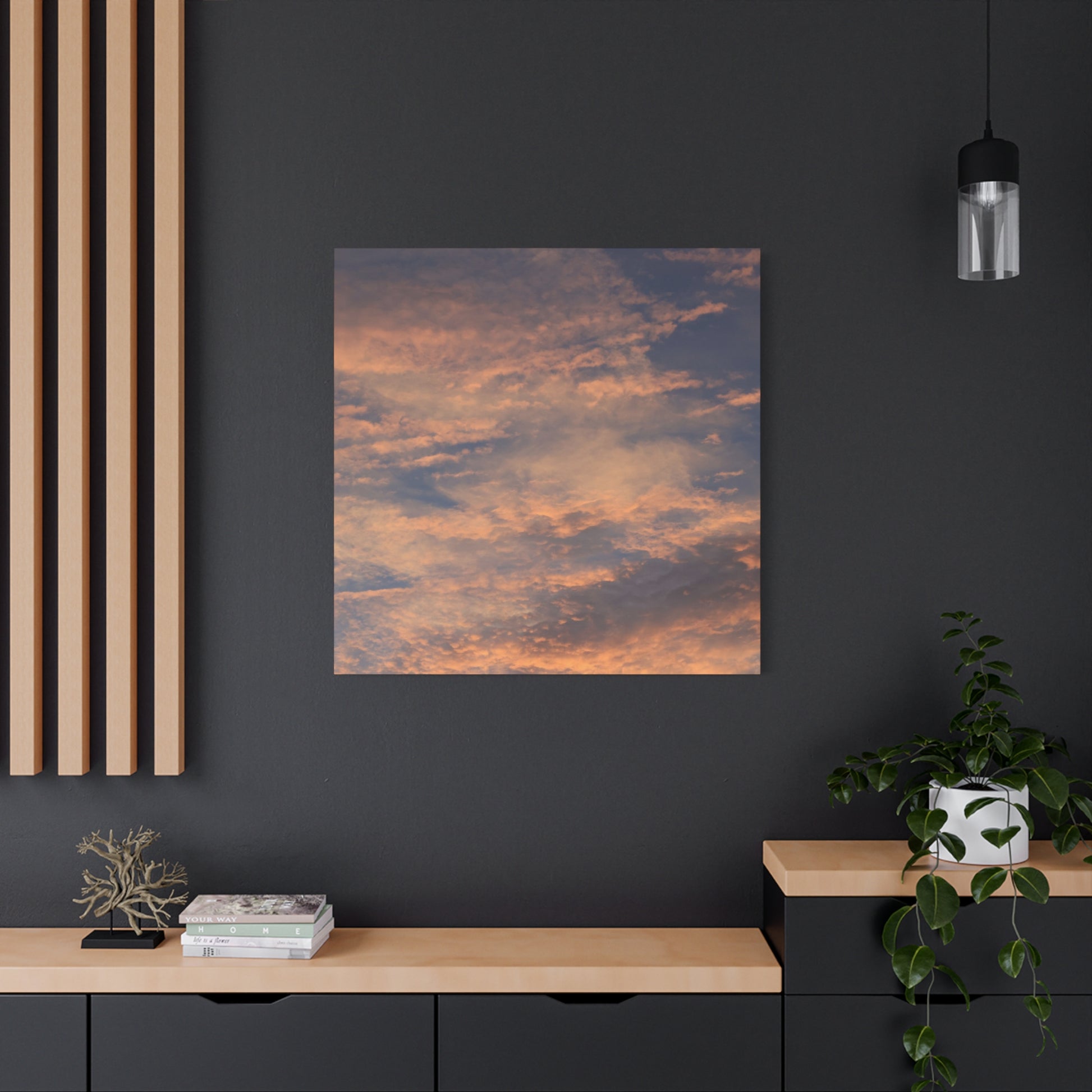 Sunset's Whispers - Unique Frameless Canvas Wall Art - Art By Earth