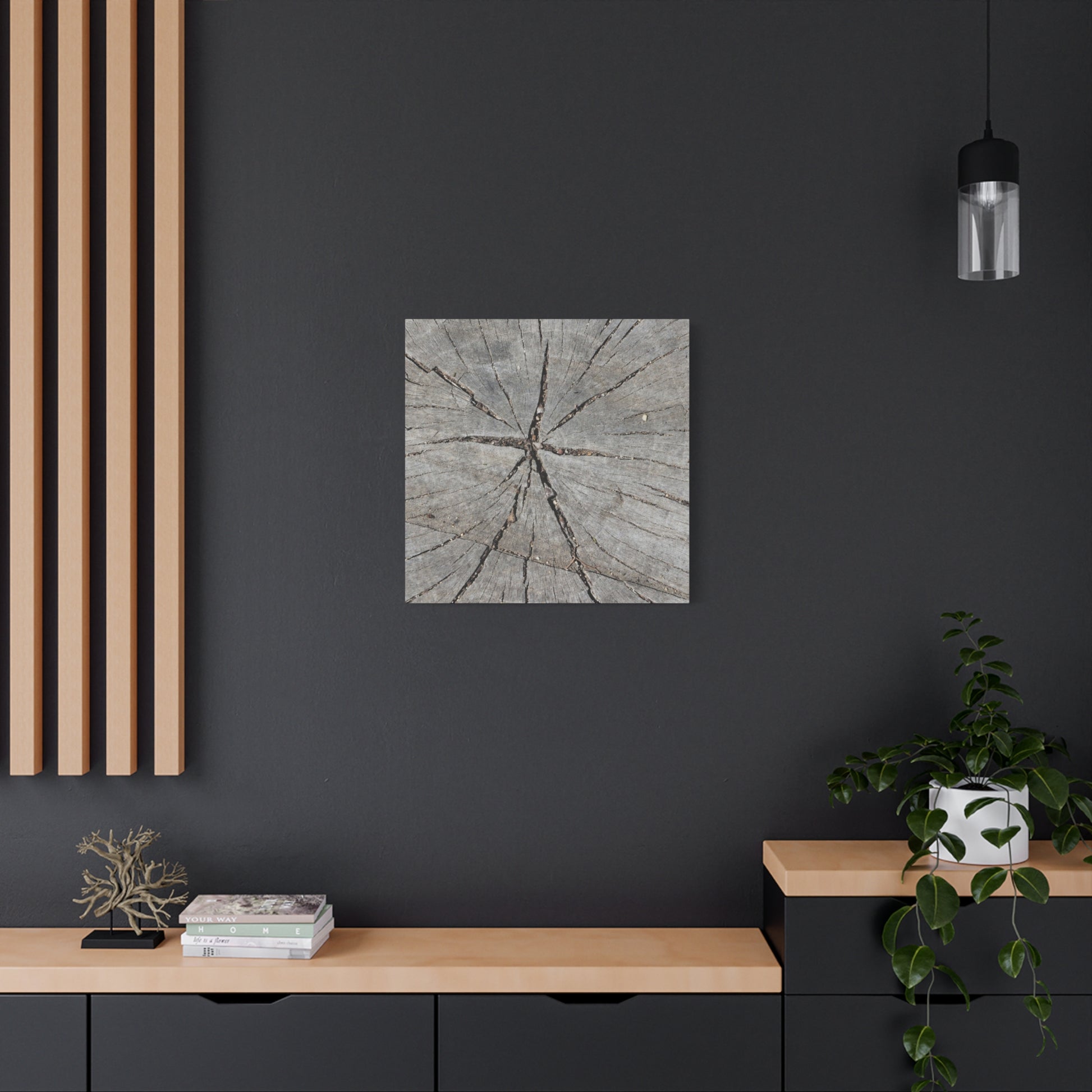 Cracked Chronicle - Unique Frameless Canvas Wall Art - Art By Earth