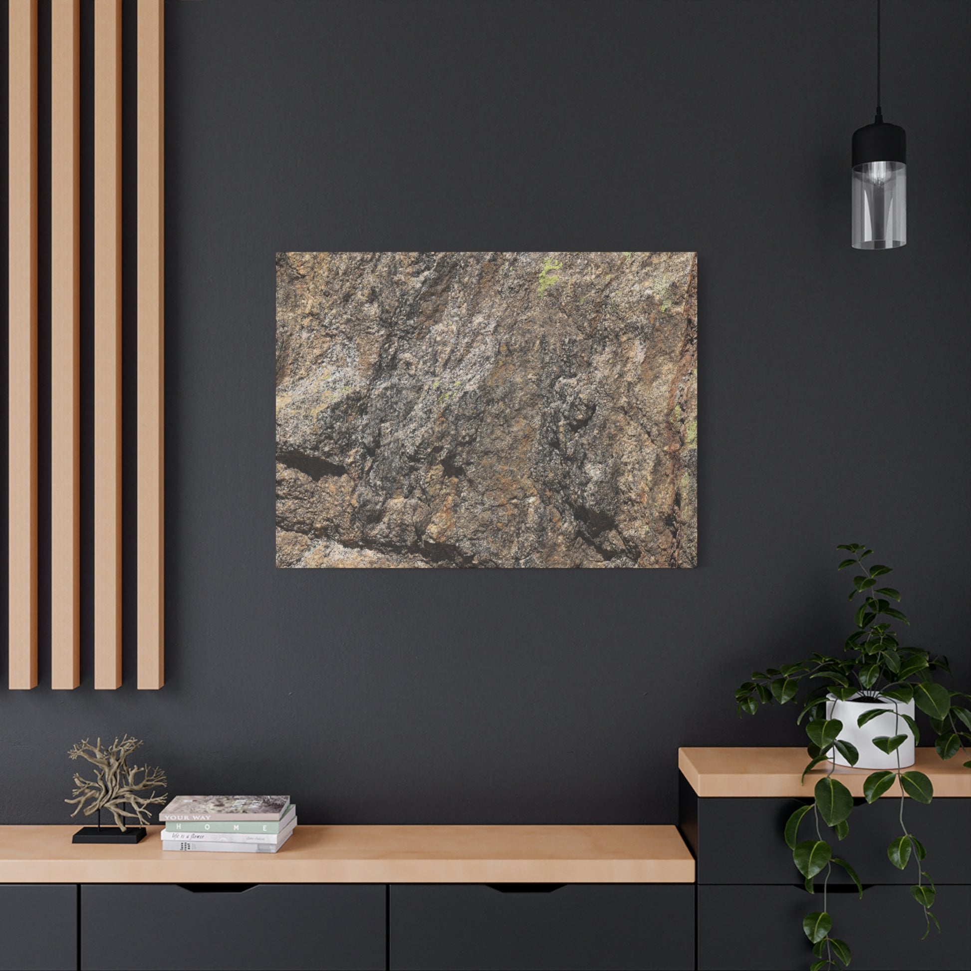Weathered Stone Secrets - Unique Frameless Canvas Wall Art - Art By Earth