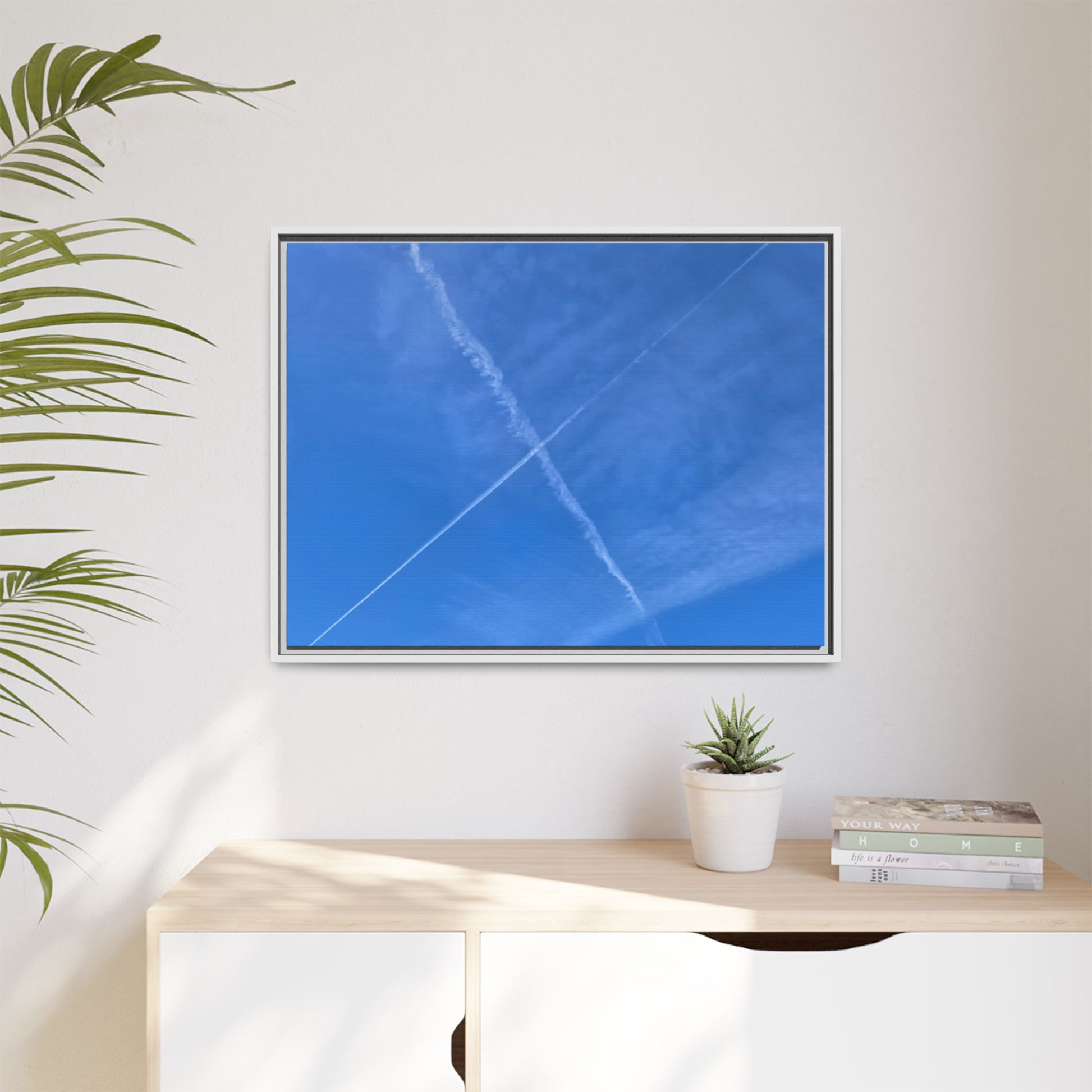 Sky Crossroads - Unique Stretched Canvas Wall Art - Art By Earth