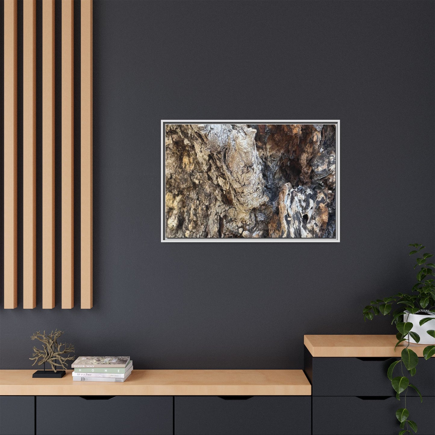 Ancient Tree Texture - Unique Stretched Canvas Wall Art - Art By Earth