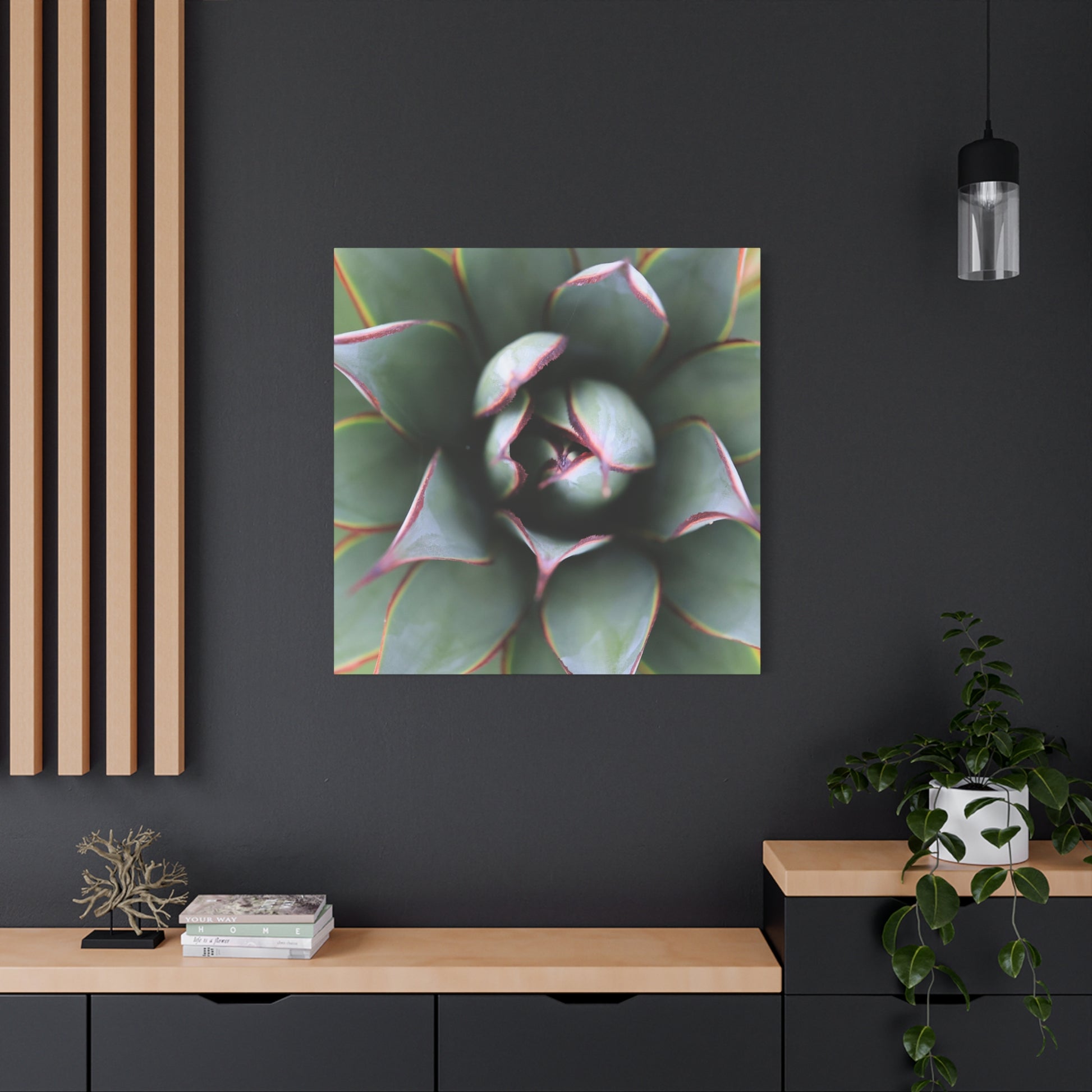 Emerald Spiral - Unique Frameless Canvas Wall Art - Art By Earth