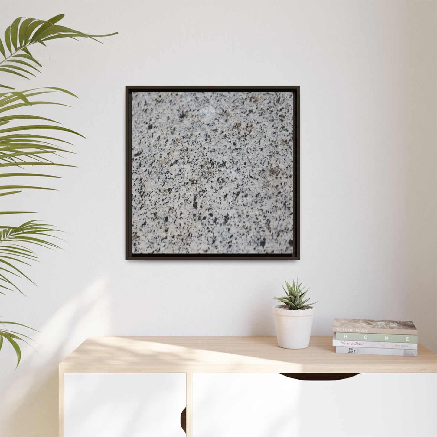 Monochrome Mosaic - Unique Stretched Canvas Wall Art - Art By Earth
