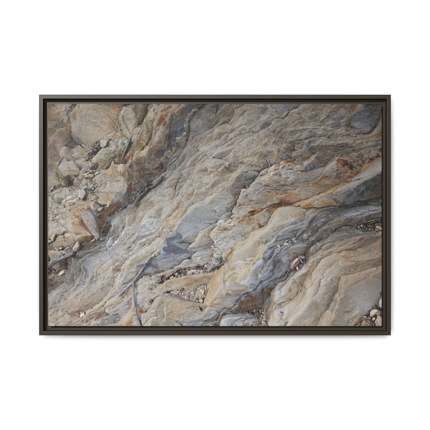 Layers of Earth's History - Unique Stretched Canvas Wall Art - Art By Earth