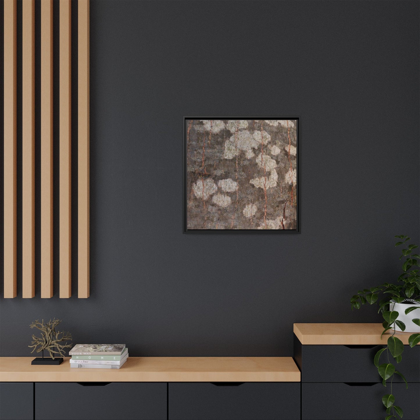 Lichen's Legacy - Unique Stretched Canvas Wall Art - Art By Earth