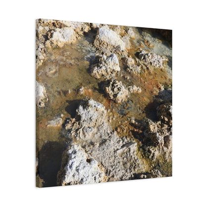 Strata of Decay - Unique Frameless Canvas Wall Art