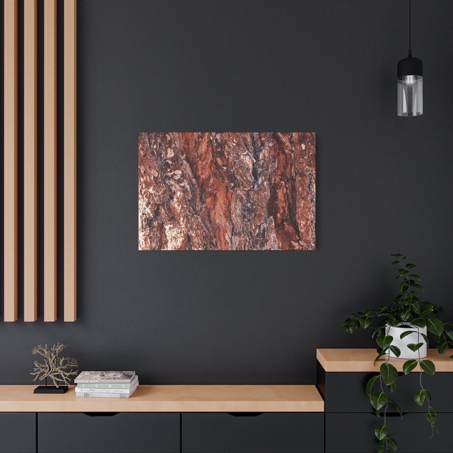 Rust and Ridges - Unique Frameless Canvas Wall Art