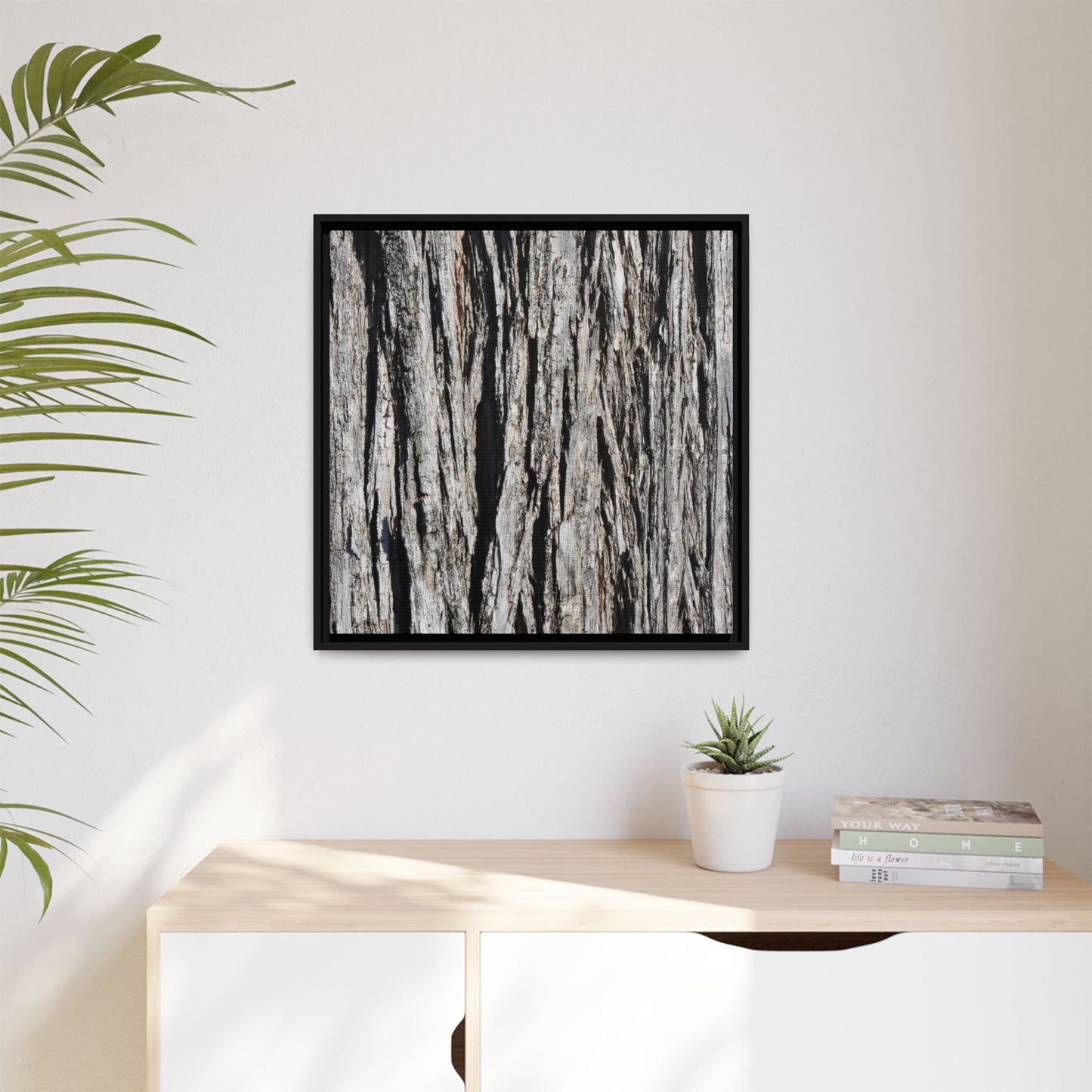 Bark Lines - Unique Stretched Canvas Wall Art - Art By Earth