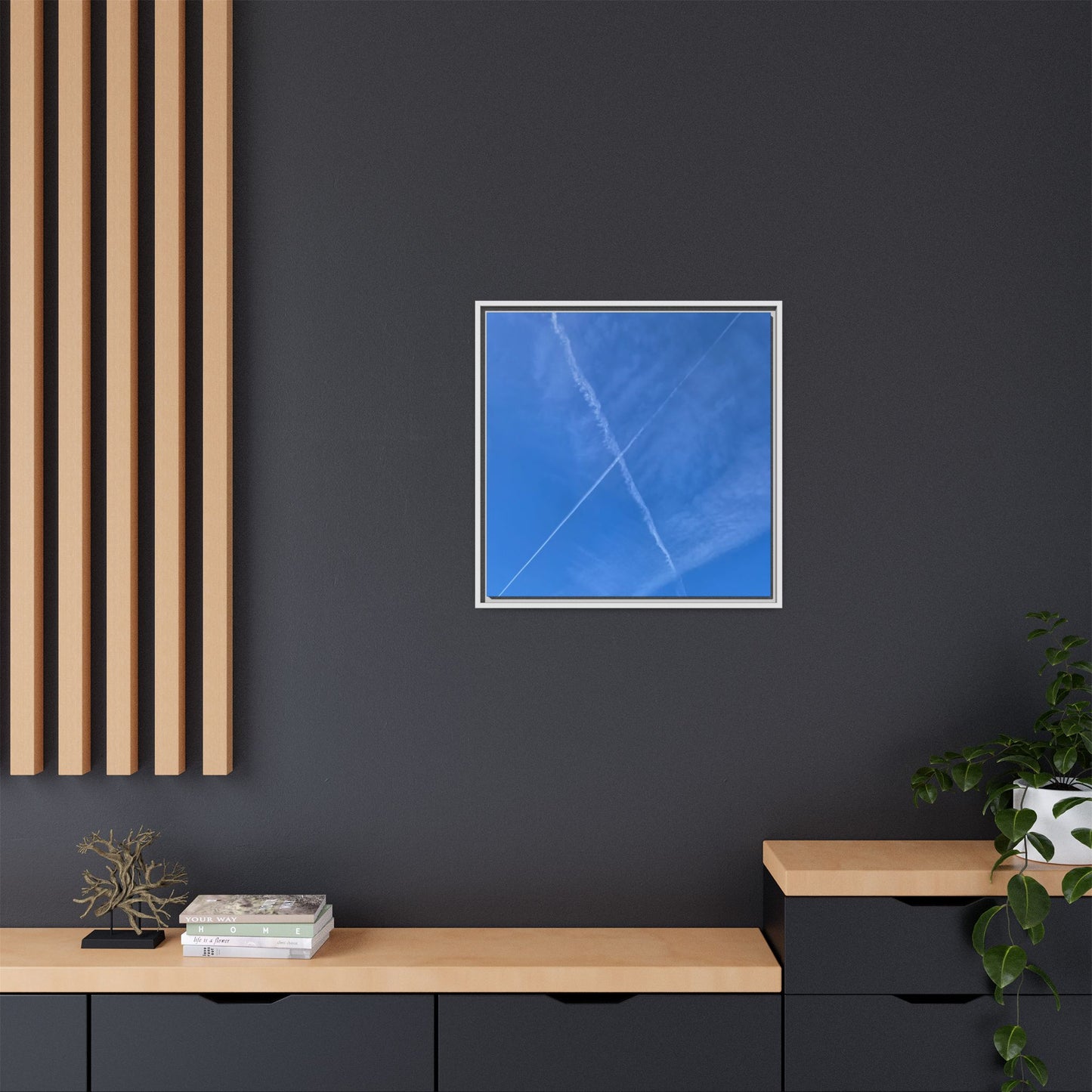 Sky Crossroads - Unique Stretched Canvas Wall Art - Art By Earth