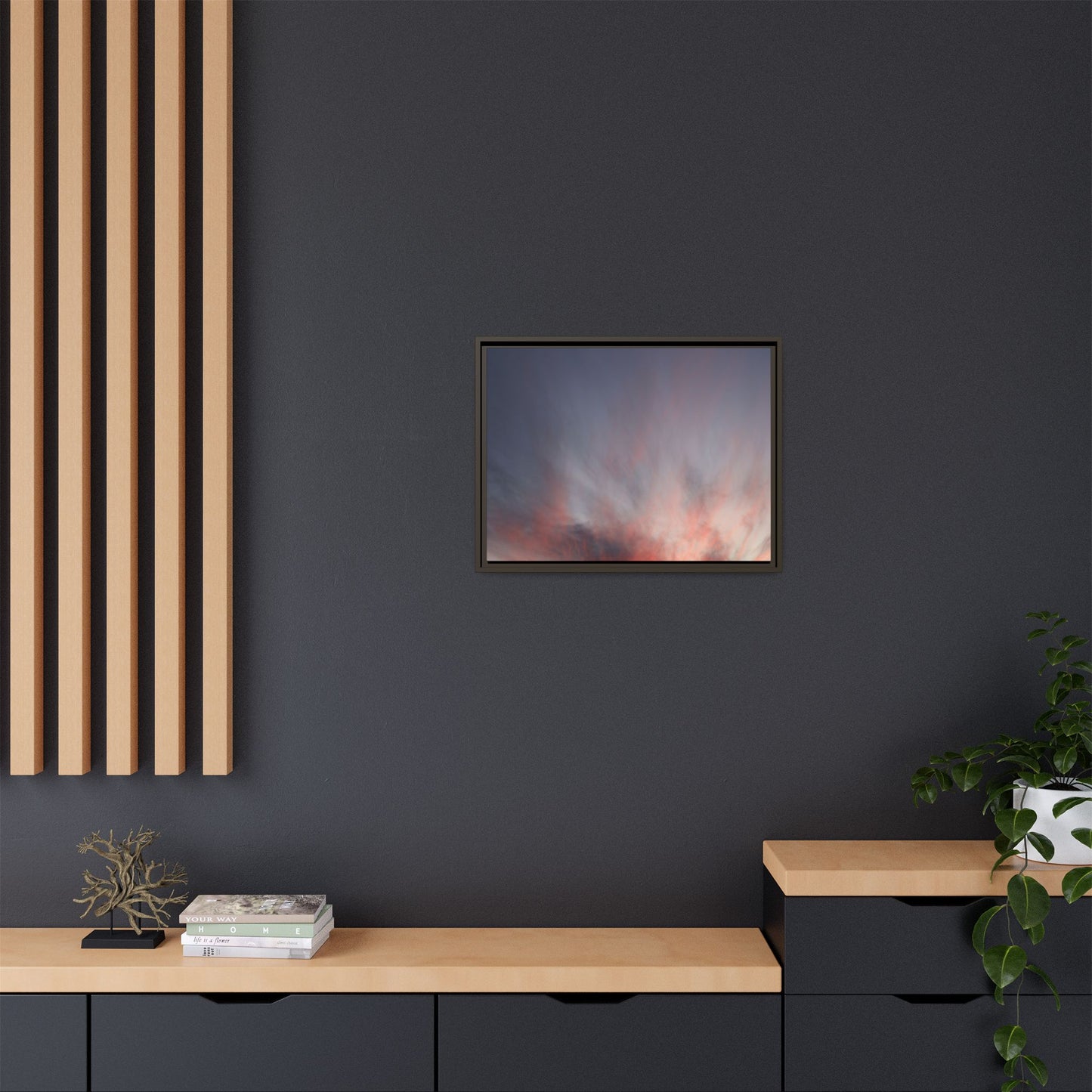 Celestial Blaze - Unique Stretched Canvas Wall Art - Art By Earth
