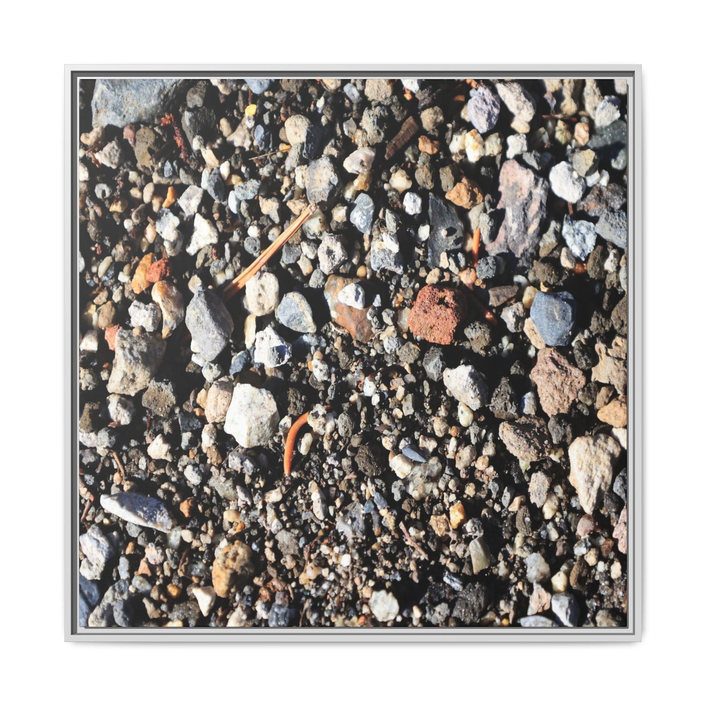 Stones and Soil - Unique Stretched Canvas Wall Art