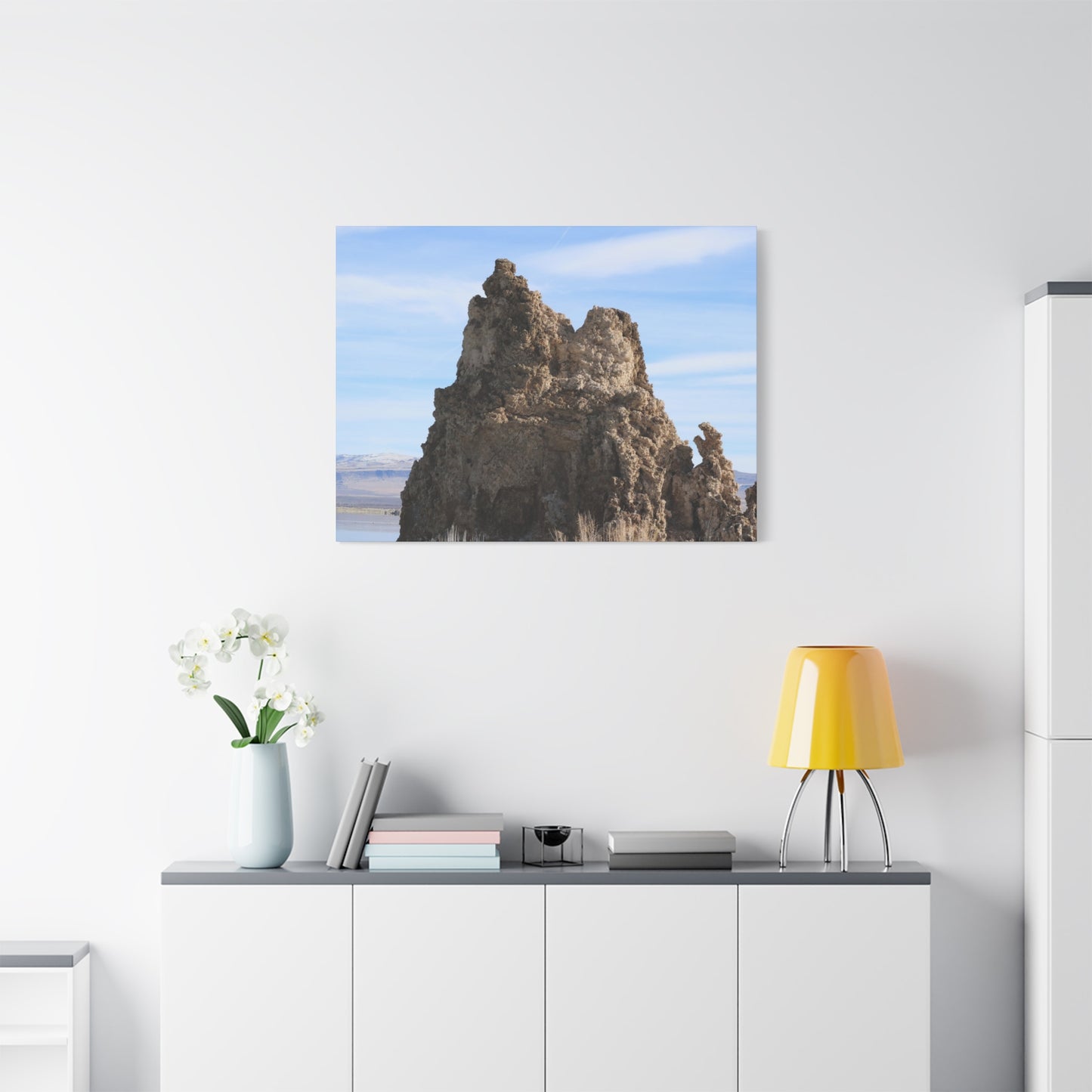 Mono Lake Monolith - Unique Frameless Canvas Wall Art
