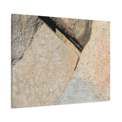 Stone Fragments - Unique Frameless Canvas Wall Art - Art By Earth