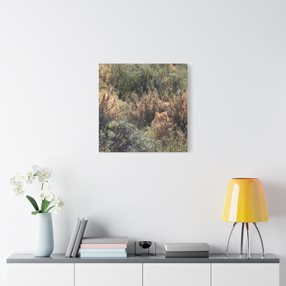 Sagebrush Desert Landscape - Unique Frameless Canvas Wall Art - Art By Earth