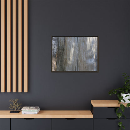 Weathered Wood Surface - Unique Stretched Canvas Wall Art