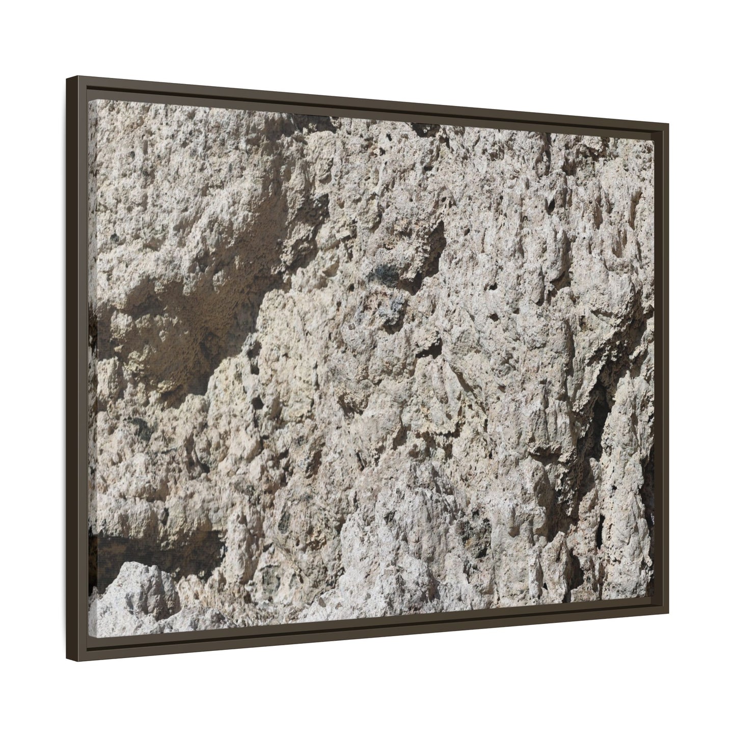 Weathered Stone Whispers - Unique Stretched Canvas Wall Art