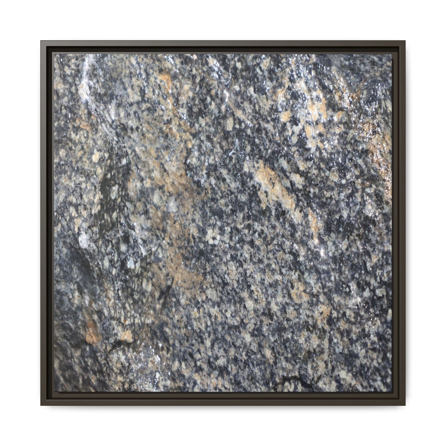 Crystalline Echoes - Unique Stretched Canvas Wall Art - Art By Earth