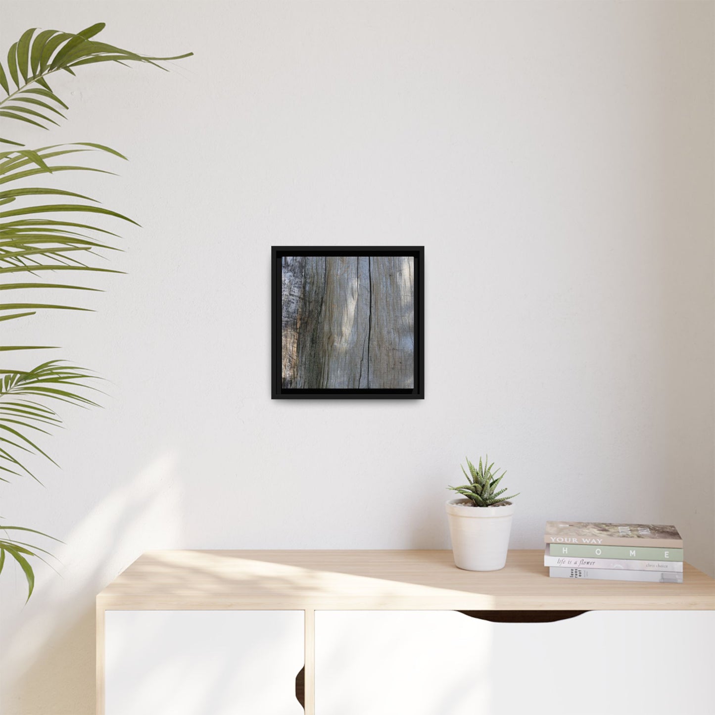 Cracked Timber Texture - Unique Stretched Canvas Wall Art