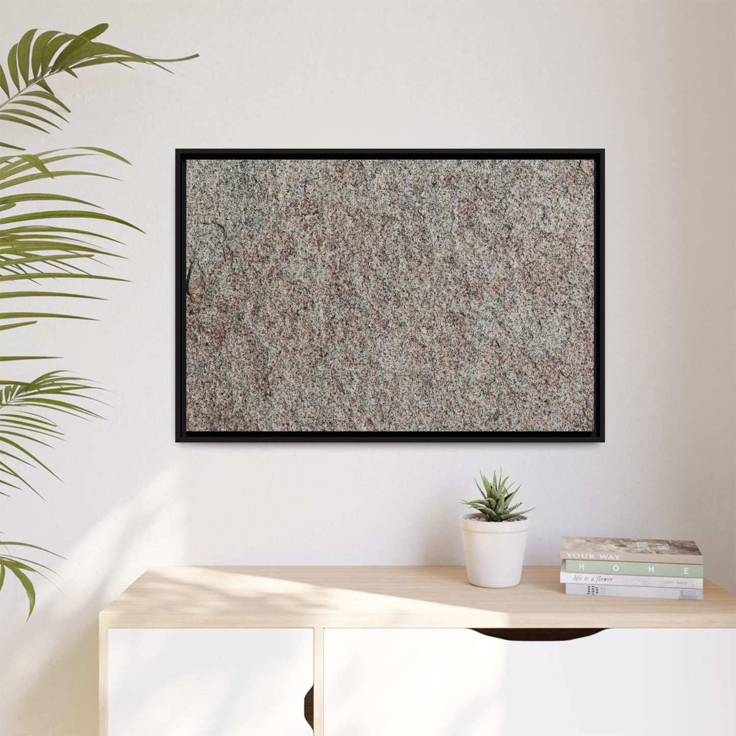 Granular Whispers - Unique Stretched Canvas Wall Art - Art By Earth