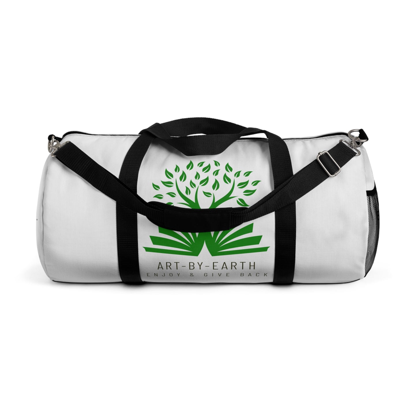 White - ART BY EARTH DUFFEL BAG