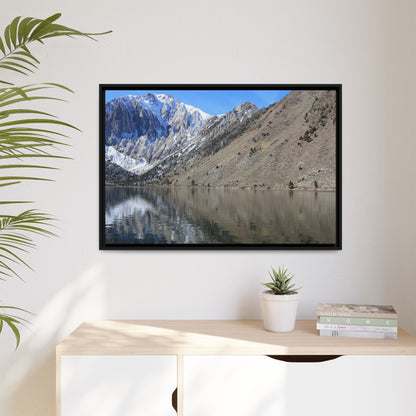Mountain Mirror - Unique Stretched Canvas Wall Art
