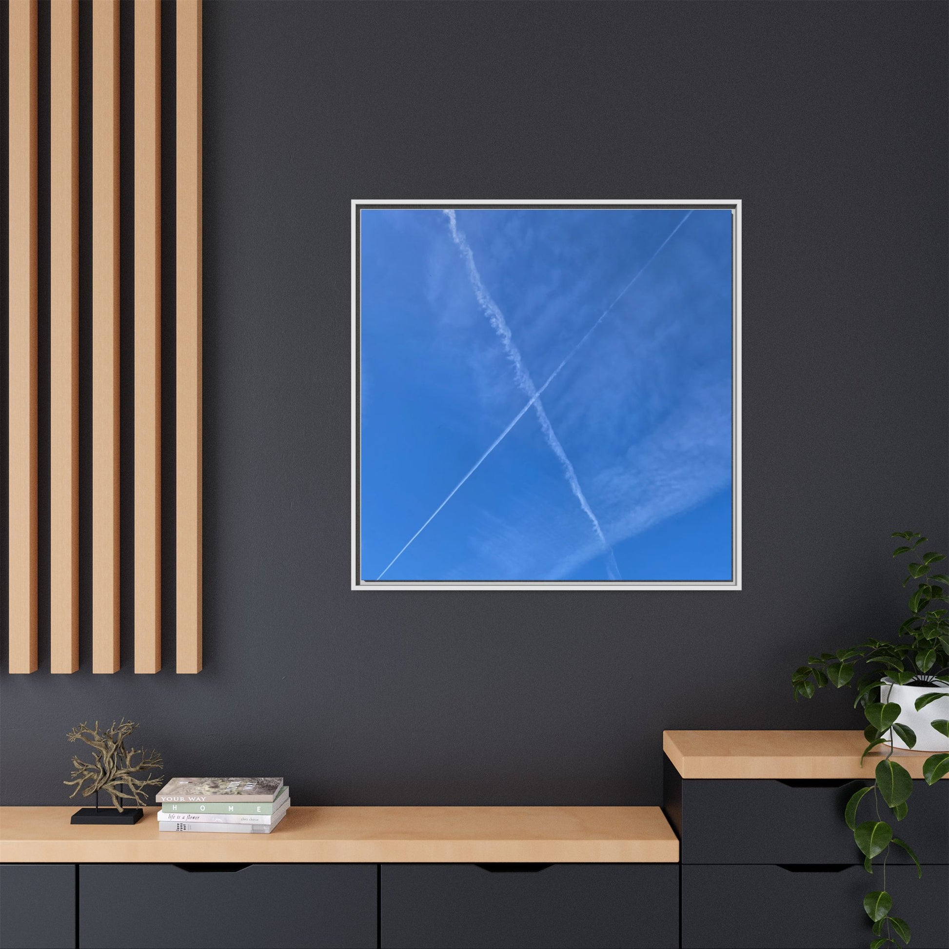 Sky Crossroads - Unique Stretched Canvas Wall Art - Art By Earth