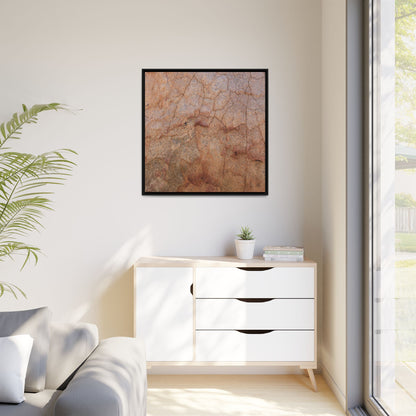 Russet Fissures - Unique Stretched Canvas Wall Art - Art By Earth