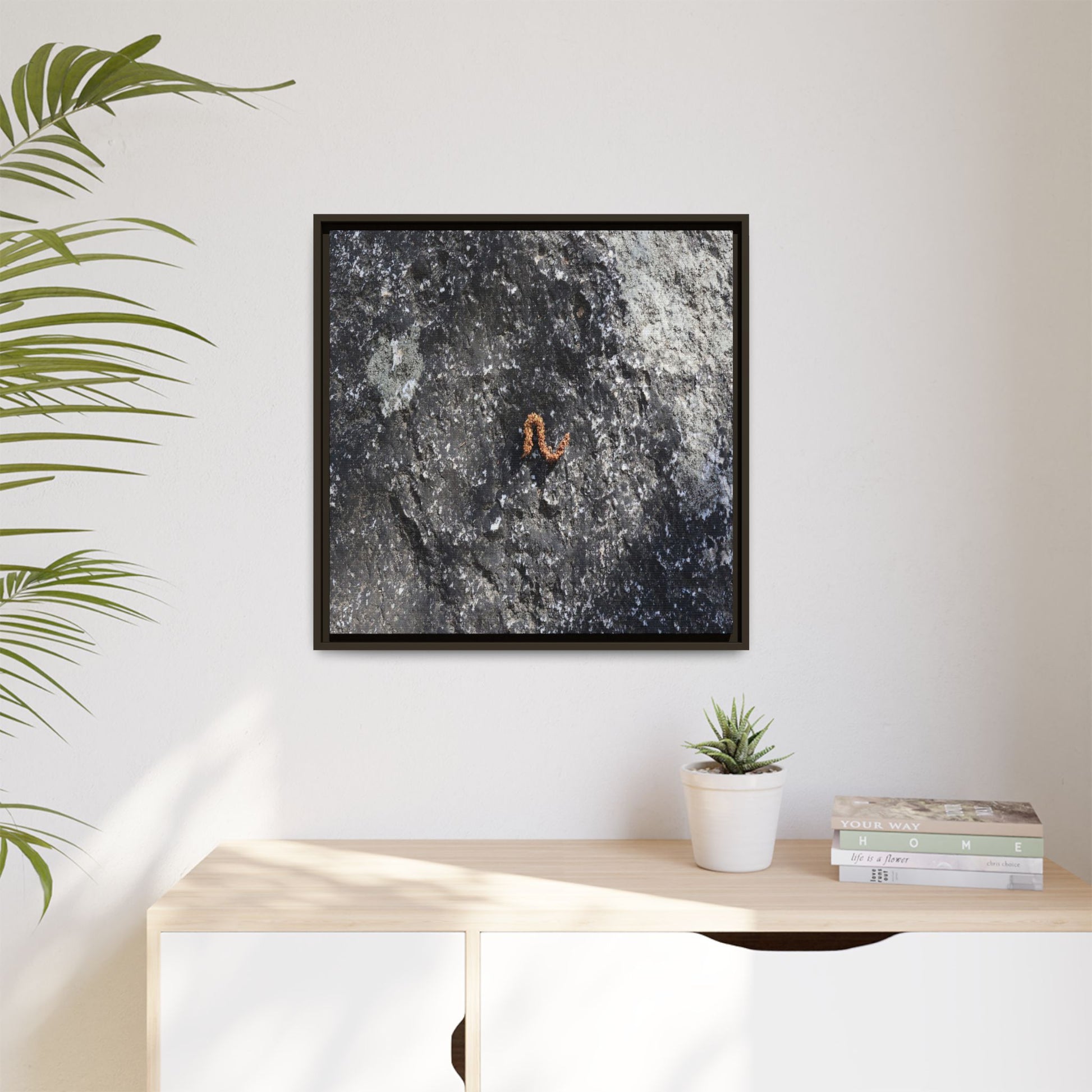 Volcanic Ash and Copper - Unique Stretched Canvas Wall Art - Art By Earth