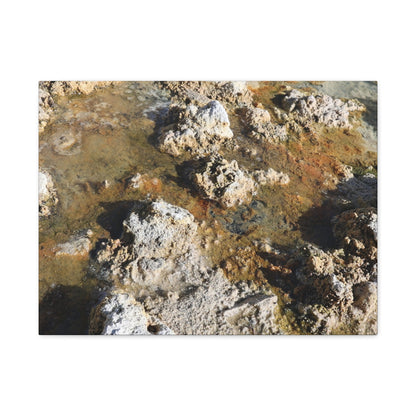 Strata of Decay - Unique Frameless Canvas Wall Art