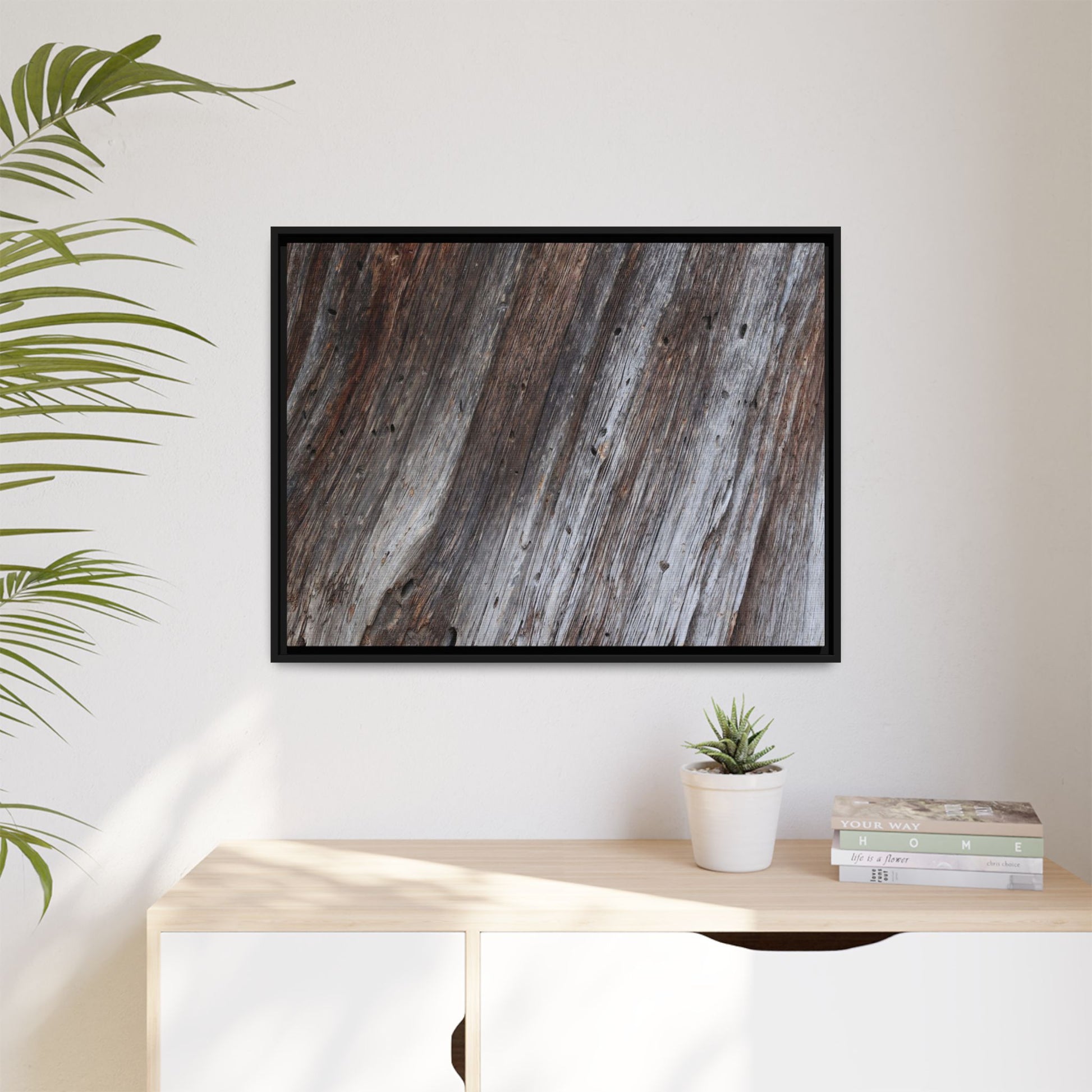 Aged Timber Texture - Unique Stretched Canvas Wall Art - Art By Earth