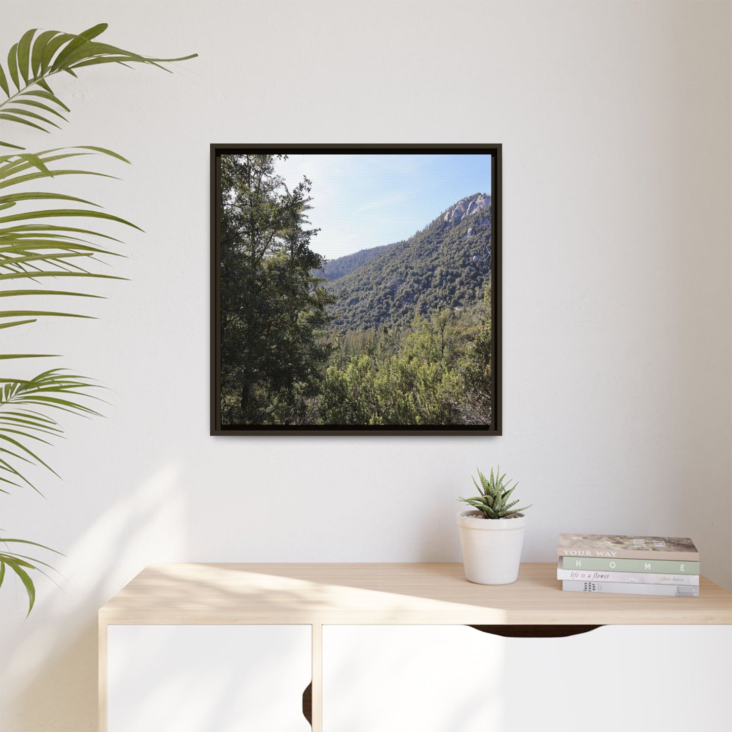 Mountain Valley Forest - Unique Stretched Canvas Wall Art