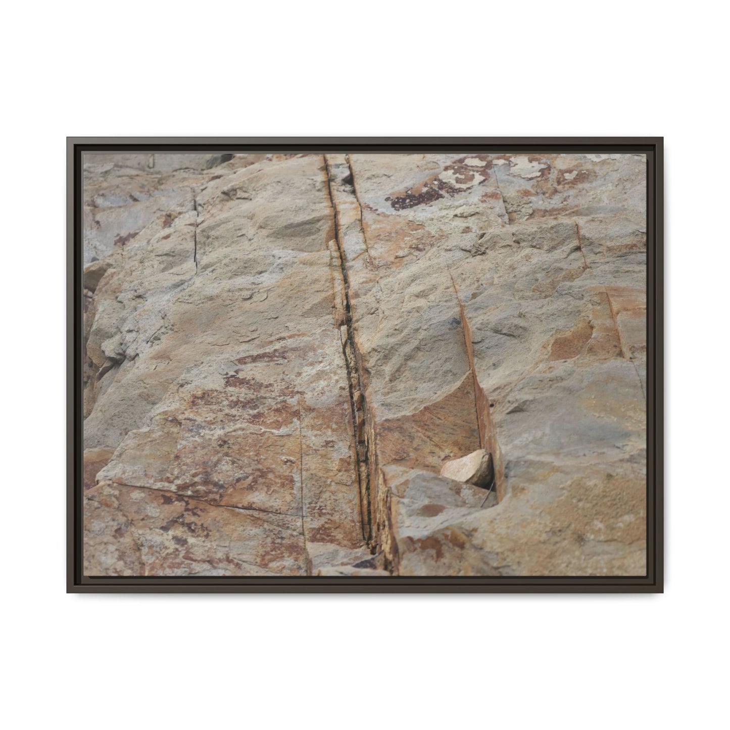 Sedimentary Symphony - Unique Stretched Canvas Wall Art - Art By Earth