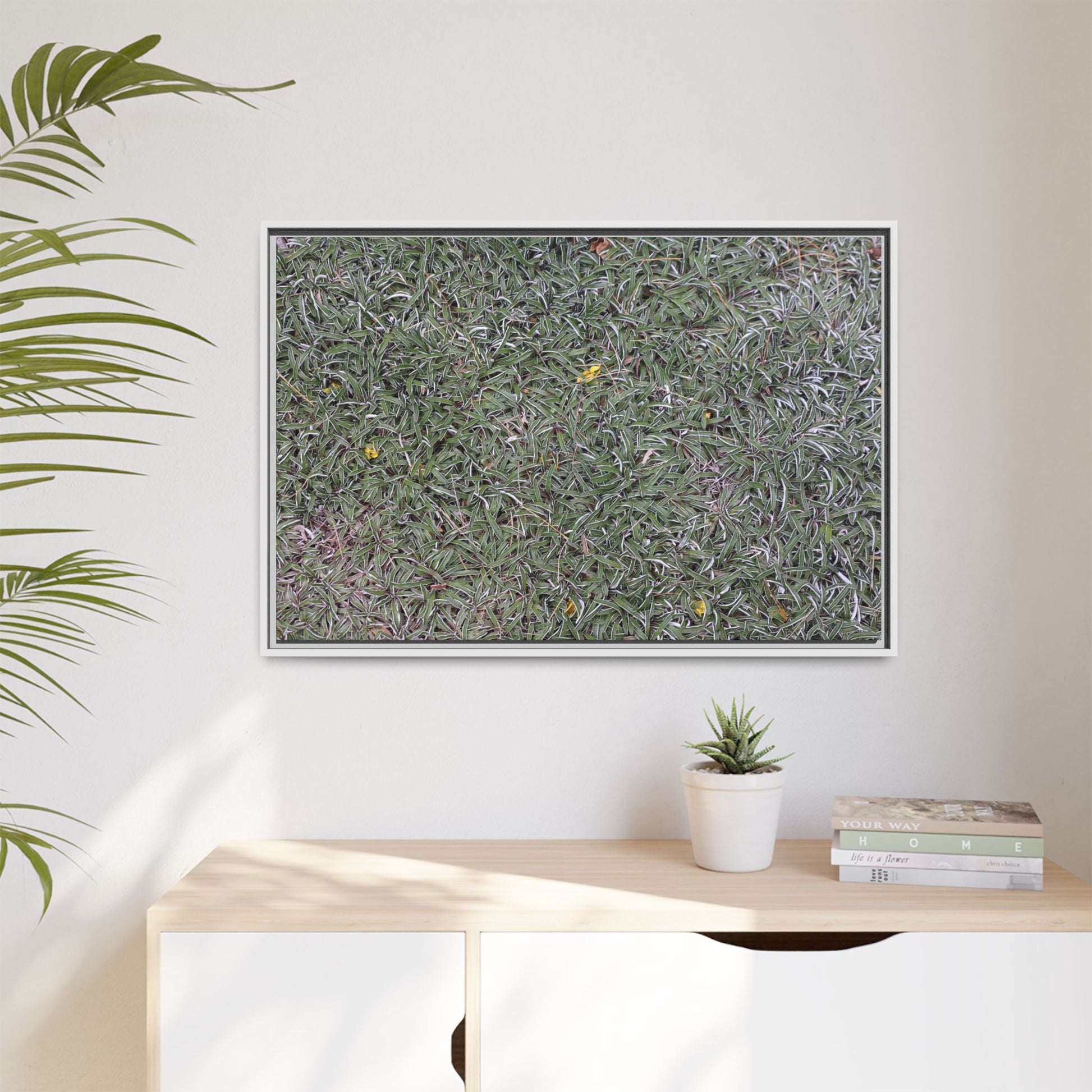 Grassy Texture - Unique Stretched Canvas Wall Art - Art By Earth
