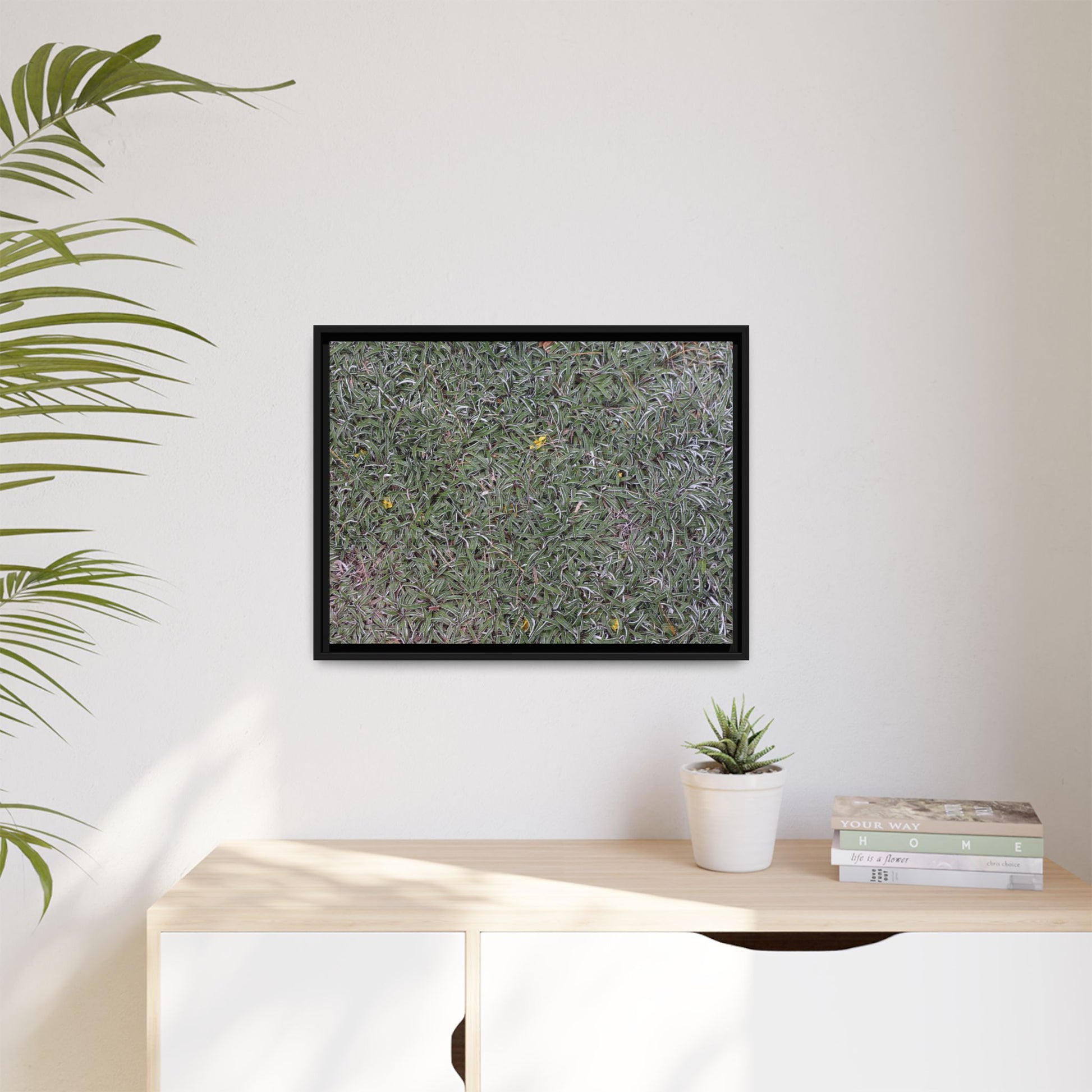 Grassy Texture - Unique Stretched Canvas Wall Art - Art By Earth