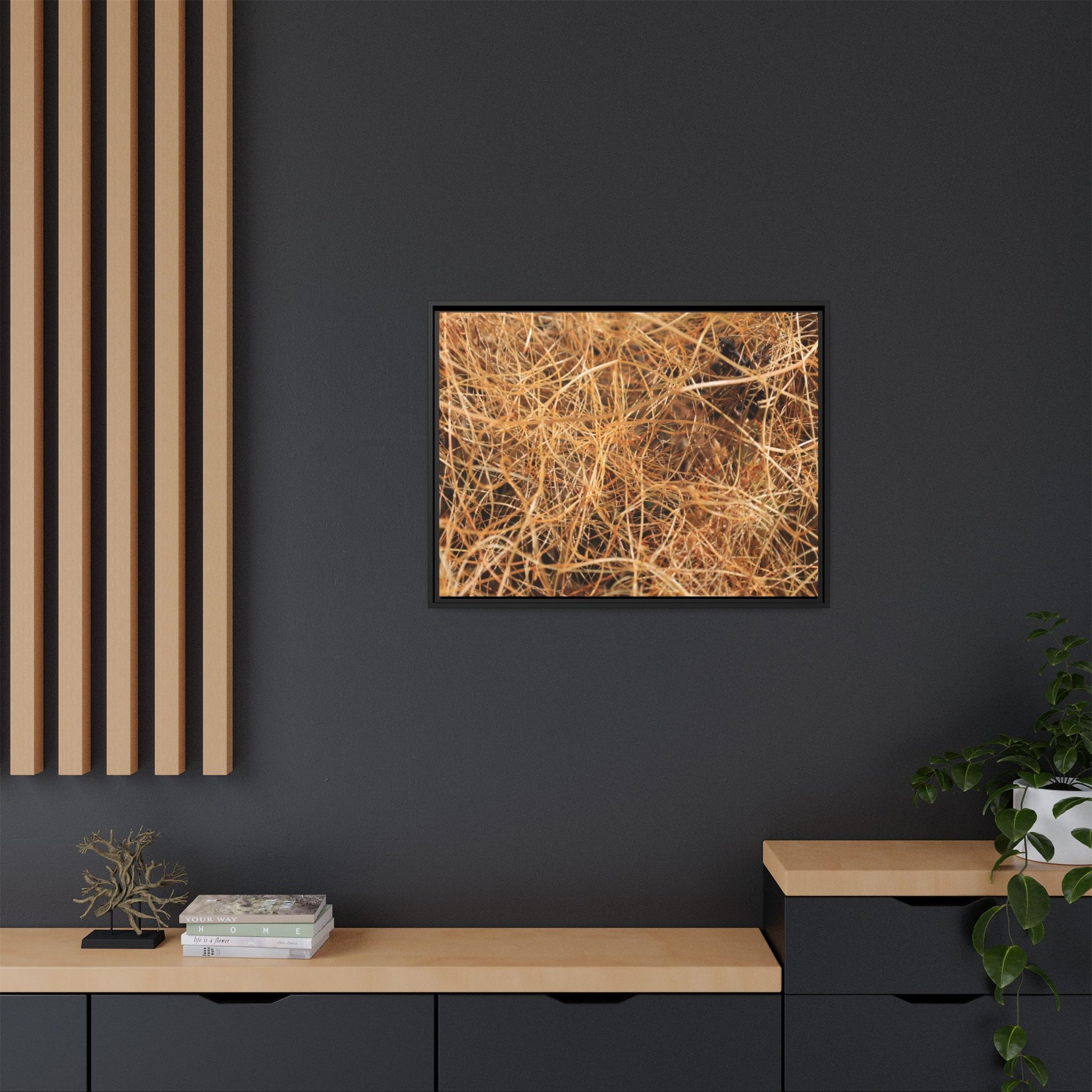 Dried Grass - Unique Stretched Canvas Wall Art - Art By Earth