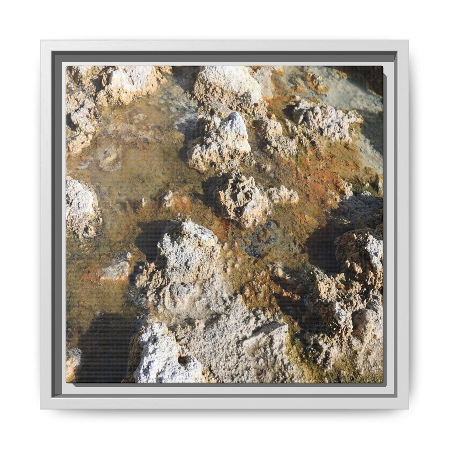 Stone Sea of Silence - Unique Stretched Canvas Wall Art