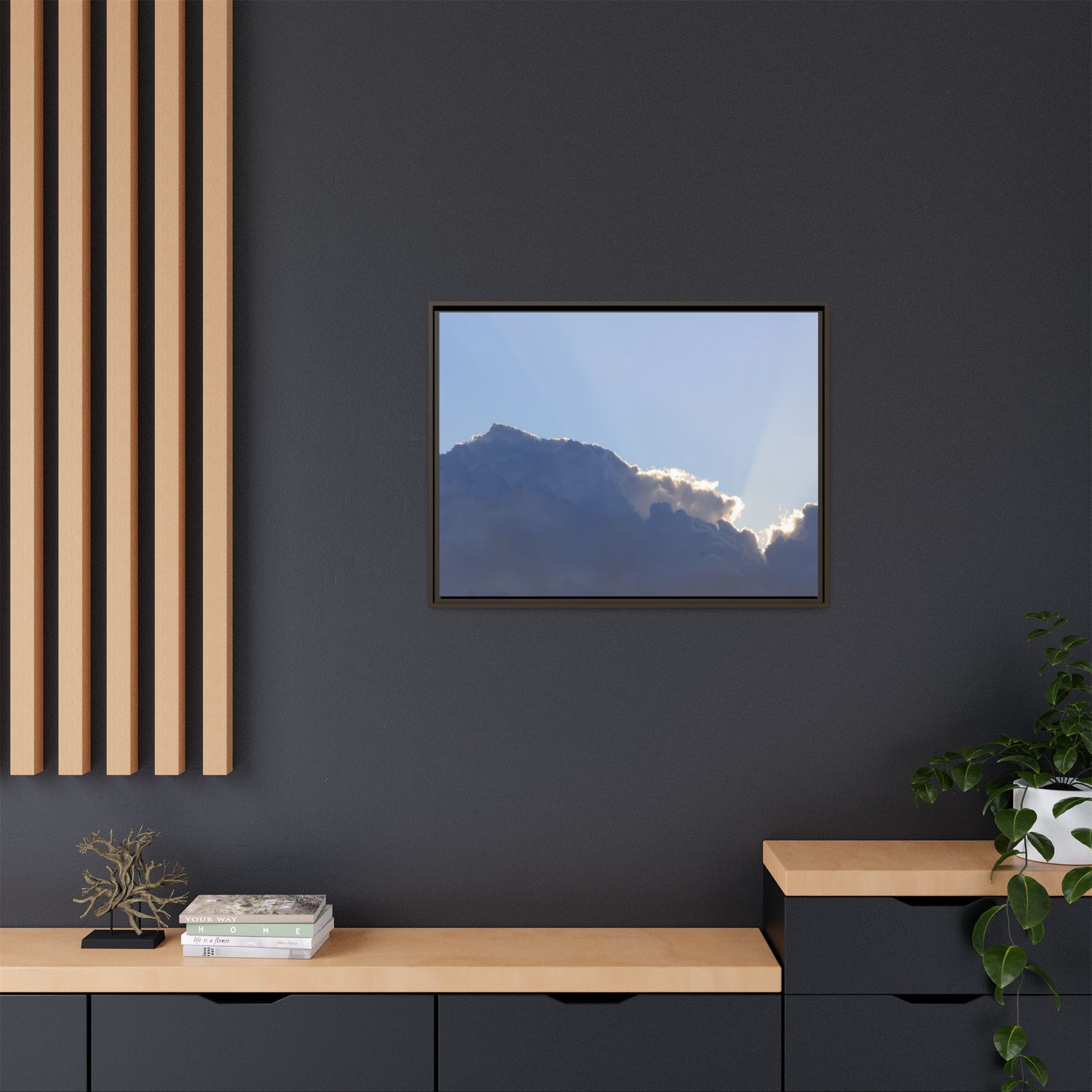 Cloud Divide - Unique Stretched Canvas Wall Art - Art By Earth