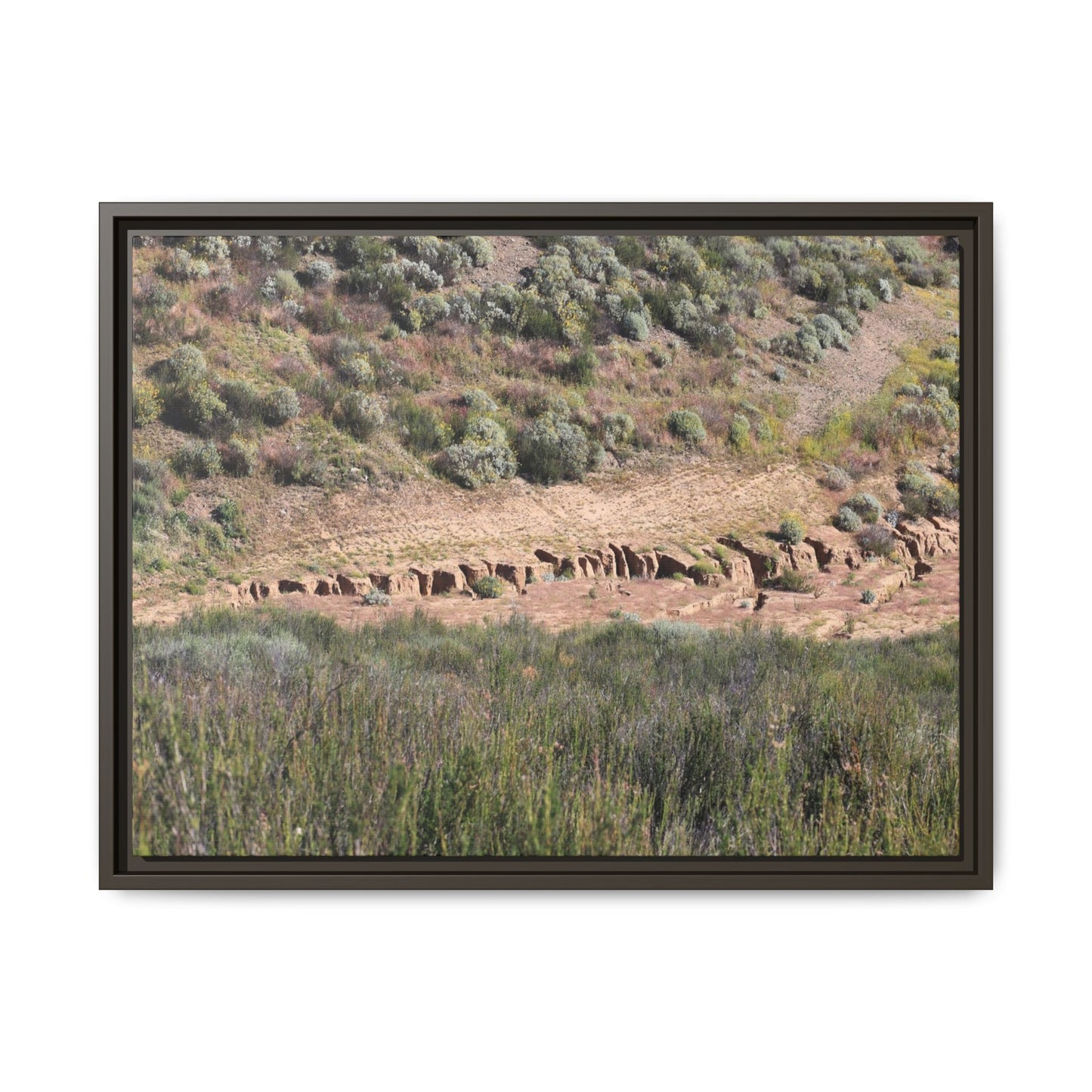 Ancient Dwellings in the Valley - Unique Stretched Canvas Wall Art - Art By Earth