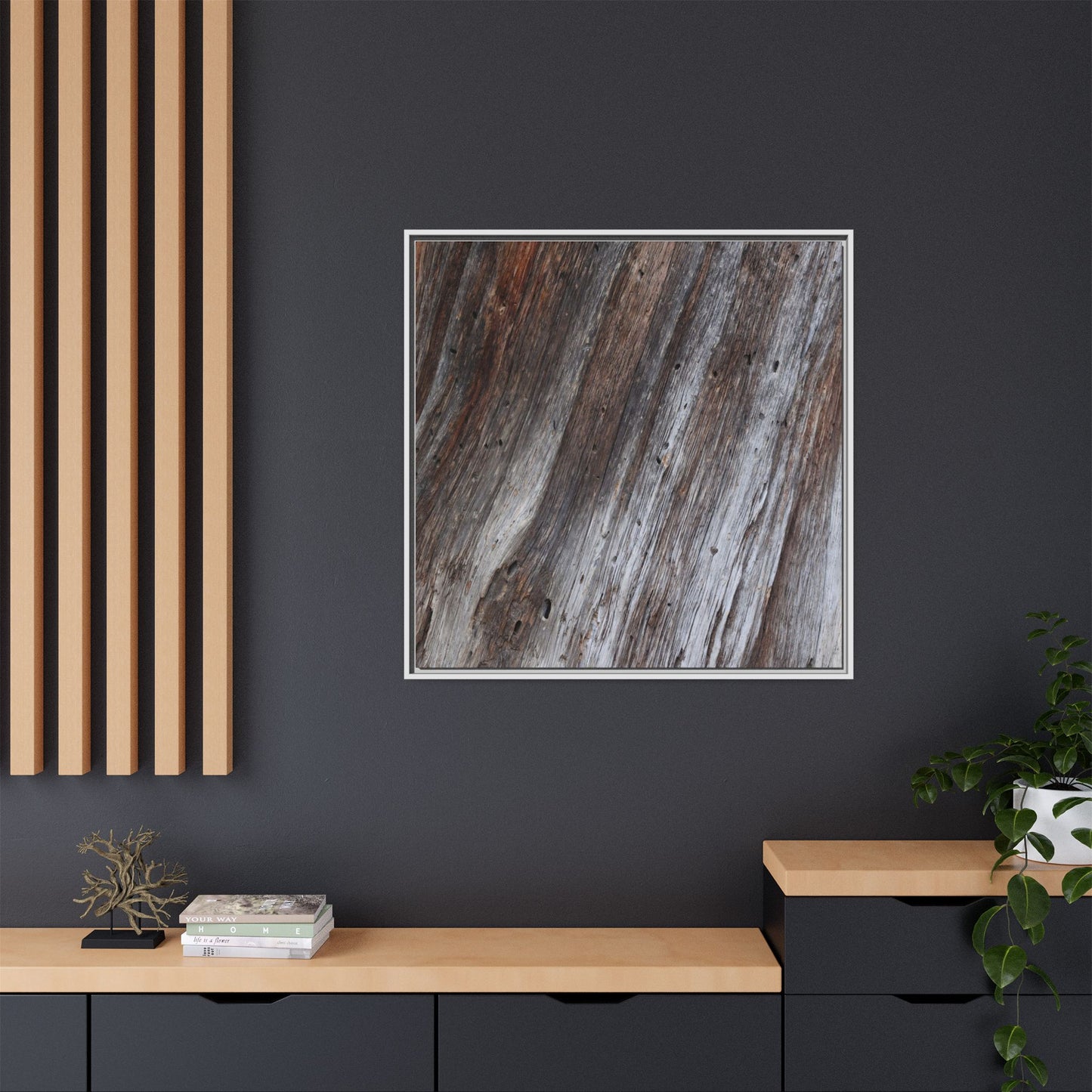 Aged Timber Texture - Unique Stretched Canvas Wall Art - Art By Earth