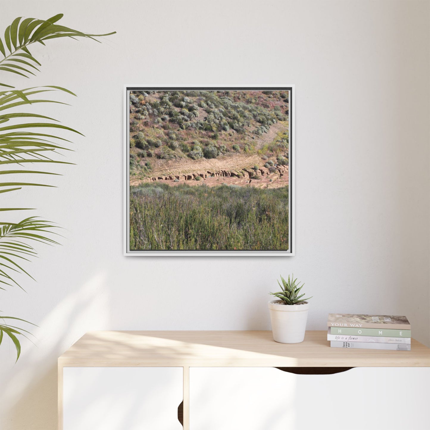 Ancient Dwellings in the Valley - Unique Stretched Canvas Wall Art - Art By Earth