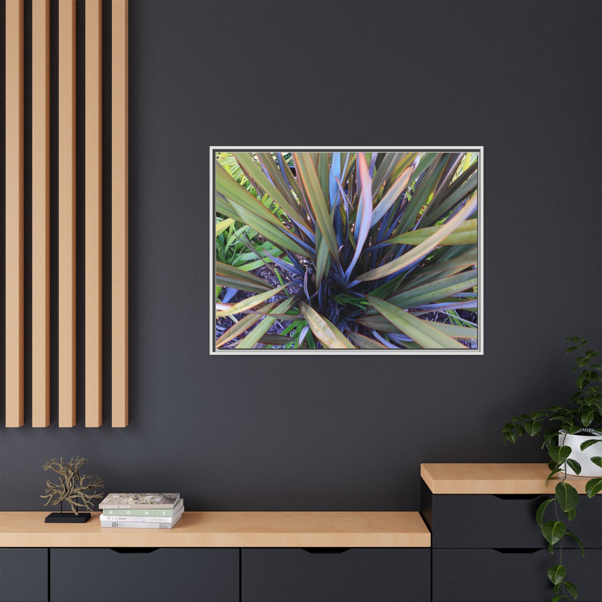 Radiant Leaves - Unique Stretched Canvas Wall Art - Art By Earth