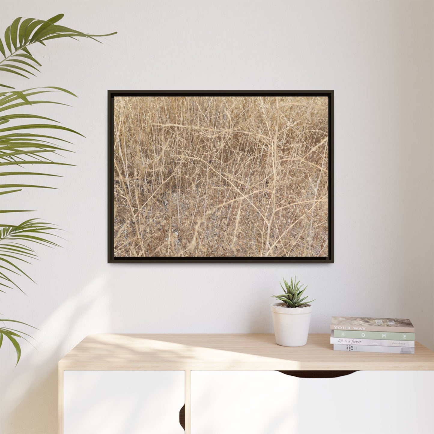 Golden Stalks - Unique Stretched Canvas Wall Art - Art By Earth
