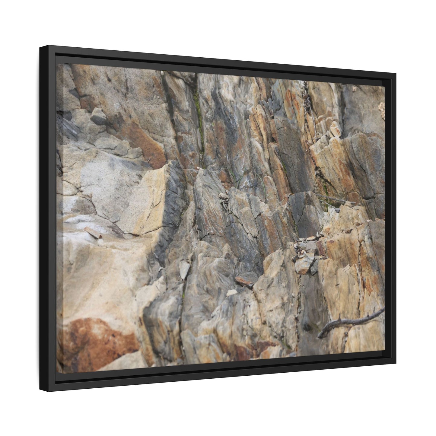 Stone's Silent Symphony - Unique Stretched Canvas Wall Art - Art By Earth